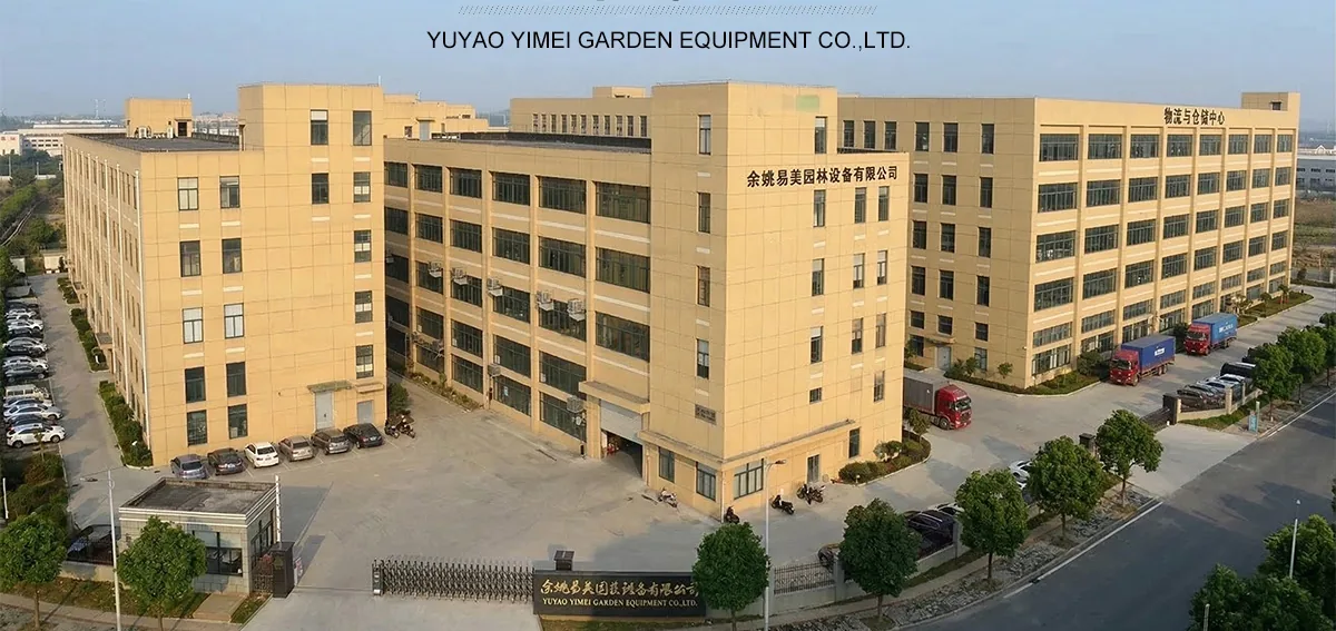YIMAY garden equipment factory in Yuyao, China