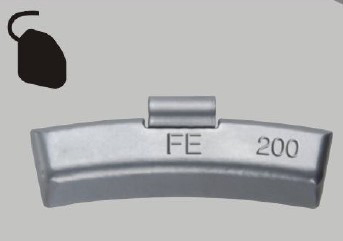 Fe Clip on weight for light truck