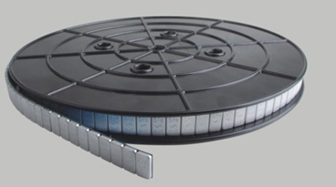 Stick on wheel weights in roll