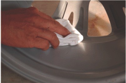 How to stick it on rim