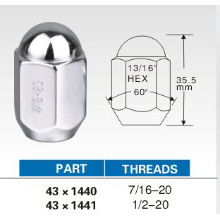 Lug nuts 43*1440