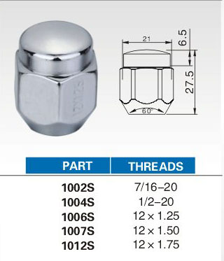 Lug nuts 10025 series