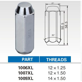 lug nuts 1006XL series