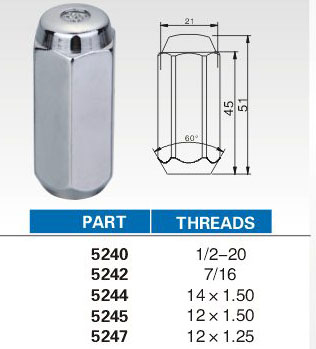 lug nuts 5240