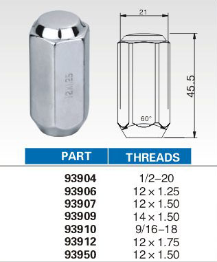 Lug nuts 93904