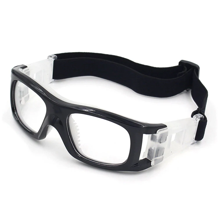 BK-L003 goggle shown with adjustable elastic strap and silicone buckle