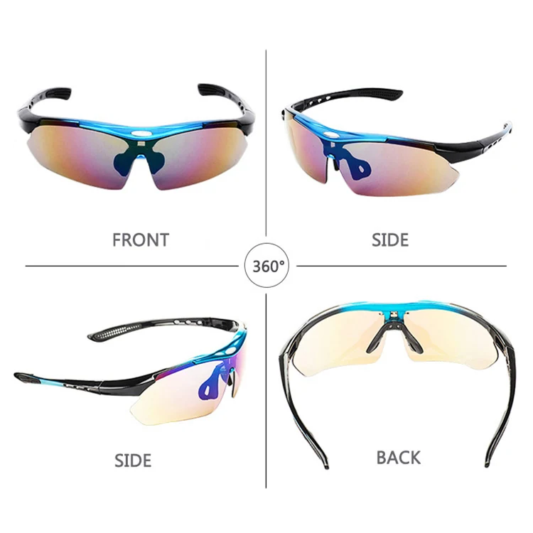CL-J008 glasses packed in EVA box with cleaning cloth and pouch