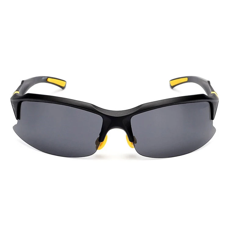 CL-J009 sports glasses with clear HD polycarbonate lens and black PC frame