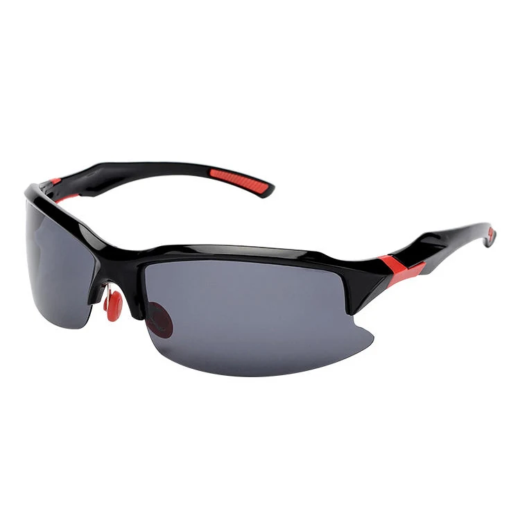 Side view of CL-J009 glasses highlighting adjustable soft nose pads and anti-slip tip arms