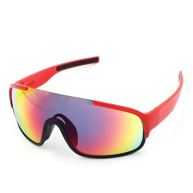CL-J096 sports glasses shown with polarized lens option and soft silicone nose pad