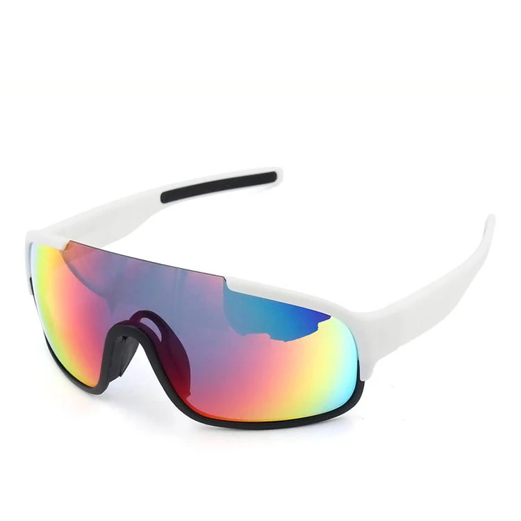 CL-J096 glasses worn during cycling with a clear lens and soft arm tips