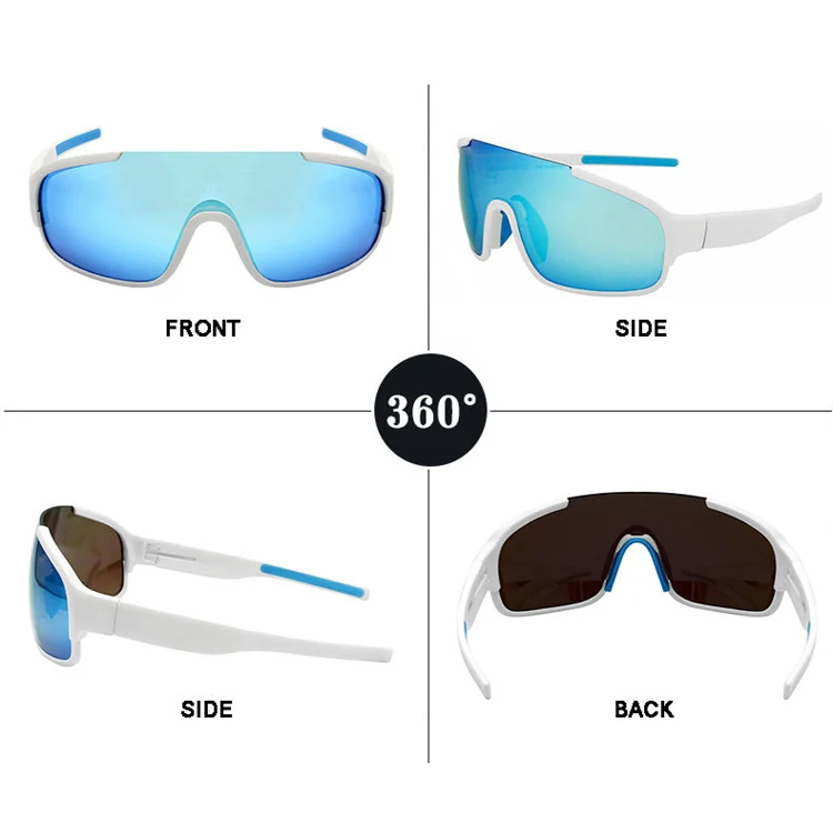 CL-J096 sports glasses in a branded EVA packing box with cleaning cloth and pouch