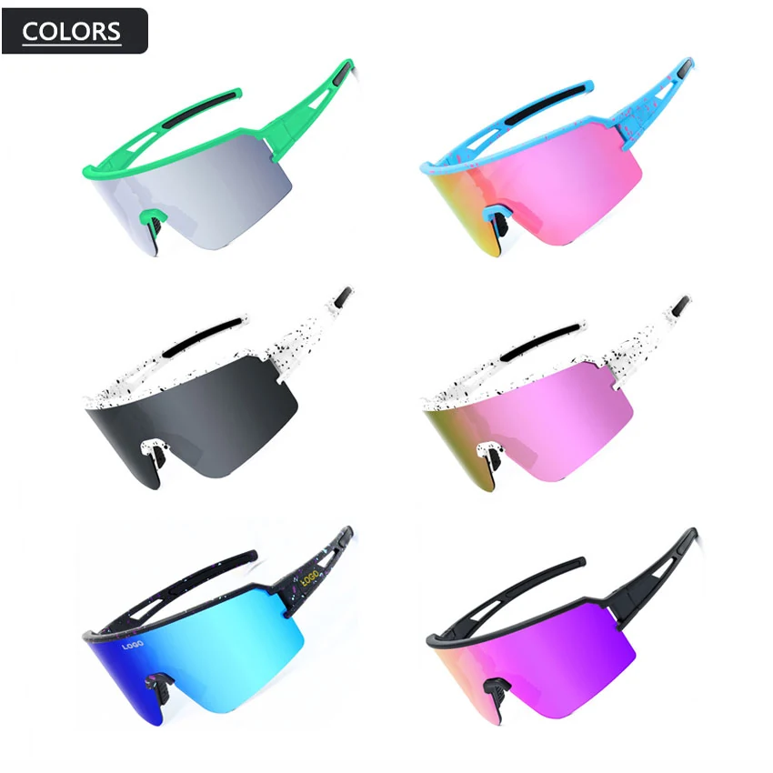 CL-J132 cycling glasses in a protective pouch with included cleaning cloth and cord