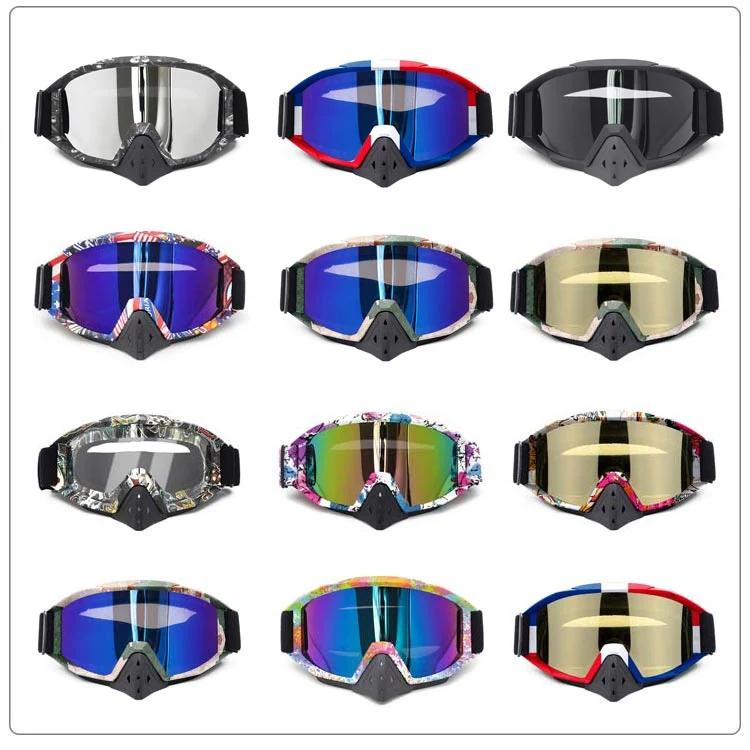 MT-J017N goggle with prescription glasses worn underneath, showing compatibility