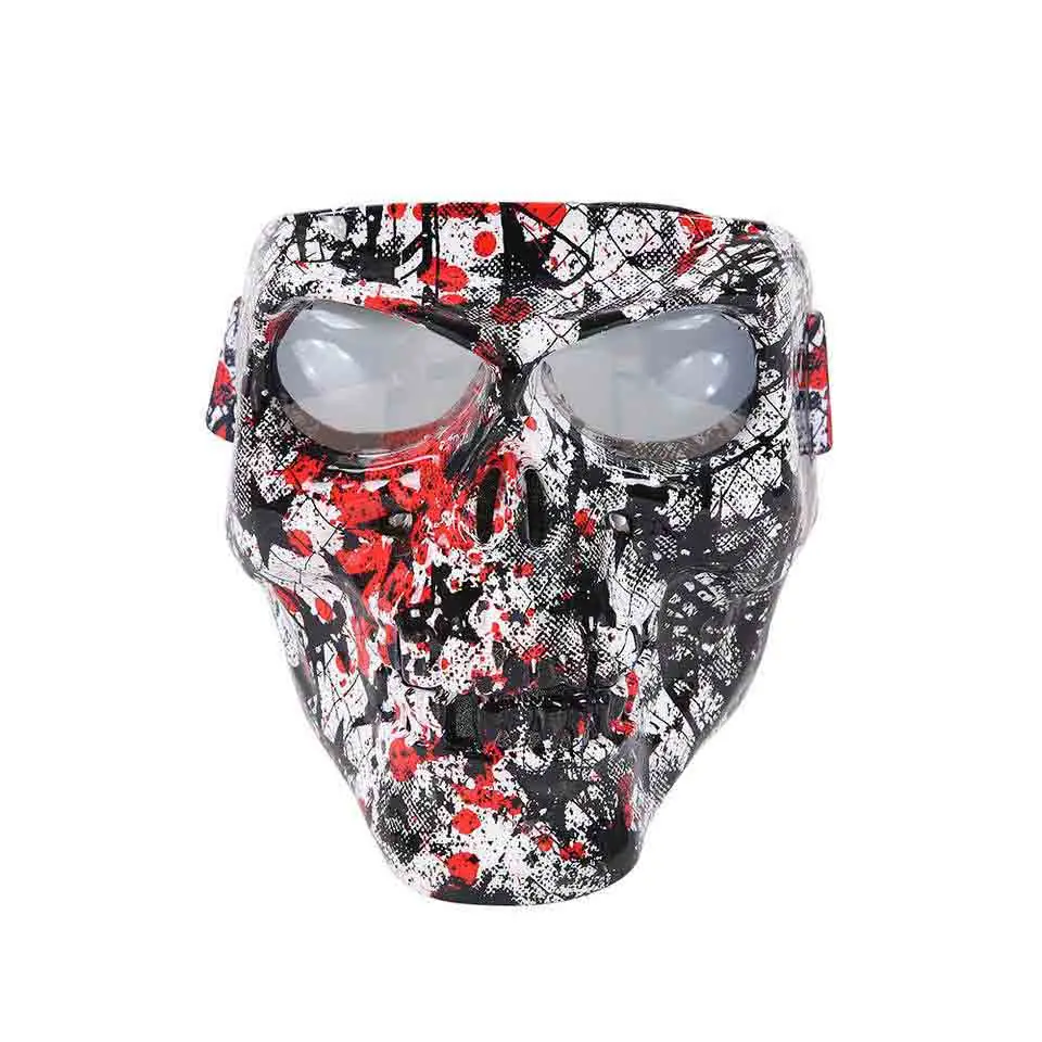 MT-J030M goggle shown with adjustable elastic strap and mouth filter