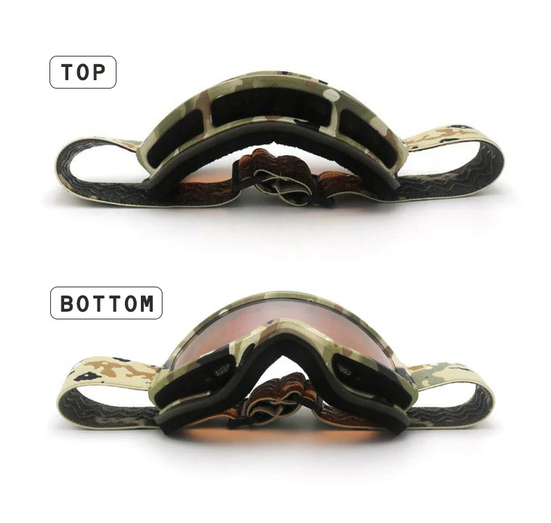 MT-Y615 goggle in camouflage pattern with adjustable strap and lens options
