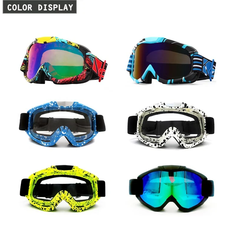 MT-Y671 goggles with multiple lens tints displayed in the packaging