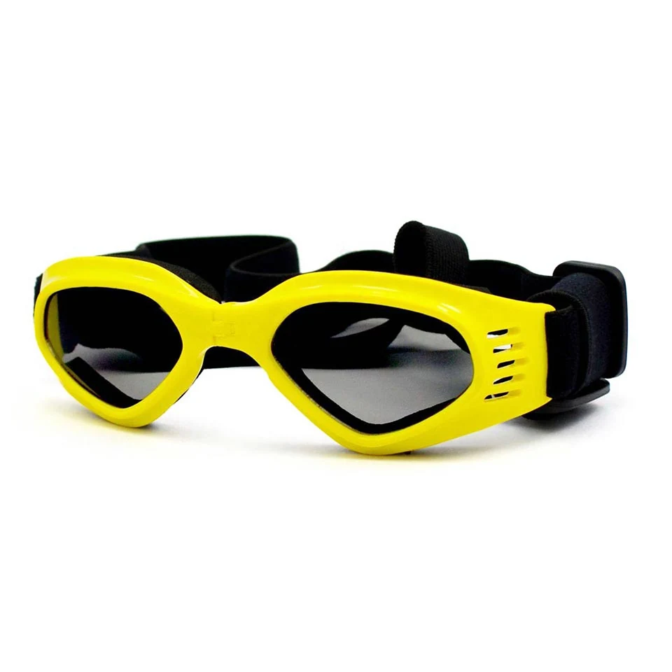 PG-BP026S pet goggles for medium dogs with clear polycarbonate lens and foam-cushioned frame