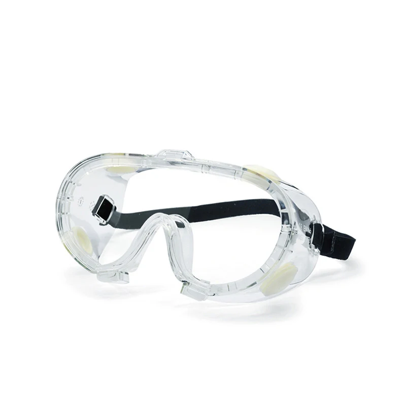 SG-JN001 safety goggle with anti-impact polycarbonate lens and flexible PVC frame