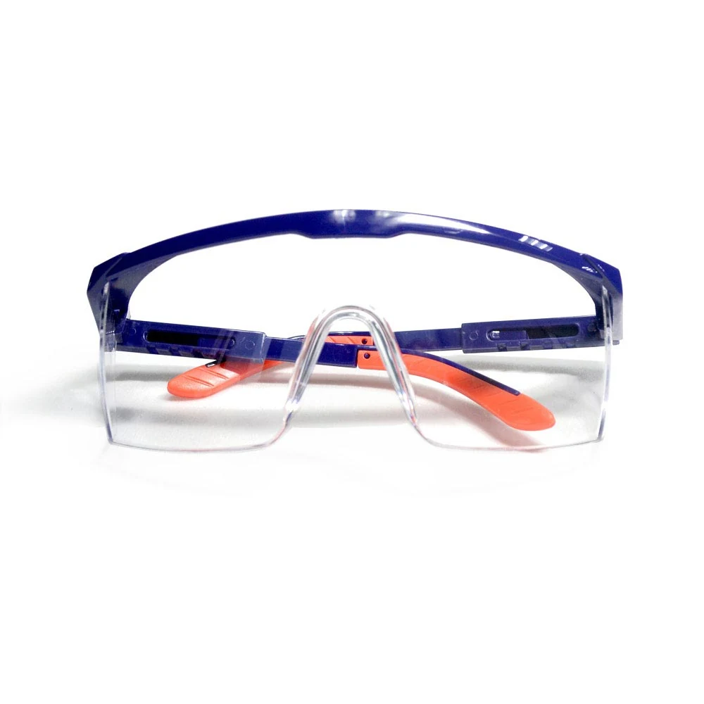 Set of SG-JN103A safety glasses with clear, yellow, and smoke lenses displayed