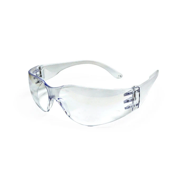 SG-JN106 safety glasses with clear polycarbonate lens and black polycarbonate frame
