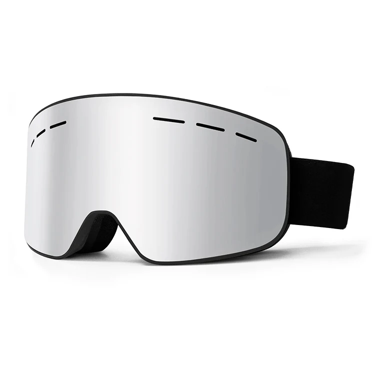 SK-J026 goggles worn over prescription glasses with a helmet on top