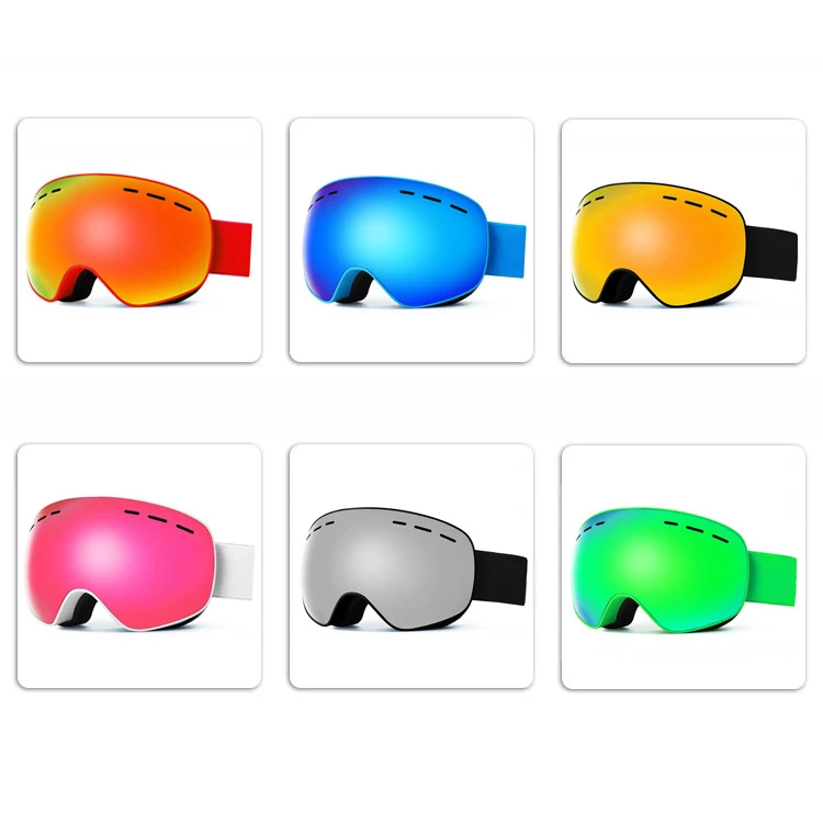 SK-J029 goggle fitted under a youth ski helmet