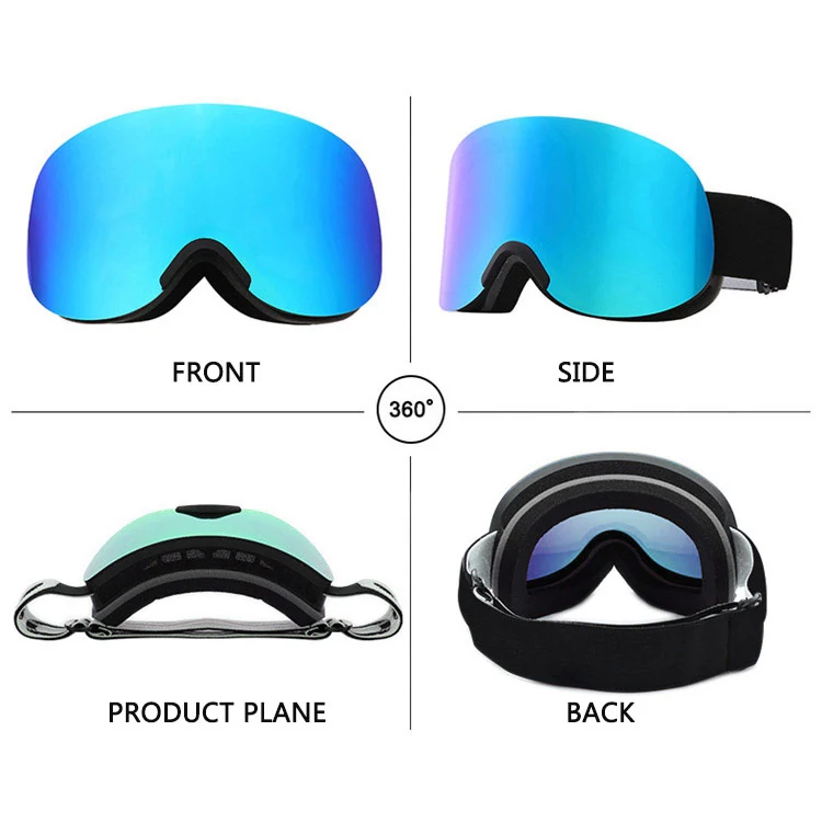 SK-J041 goggle worn under a ski helmet with the OTG design visible