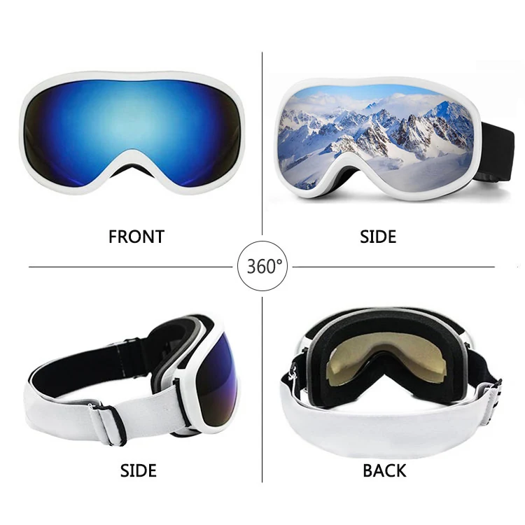 SK-J043 goggle with over-the-glasses design, worn over prescription eyewear