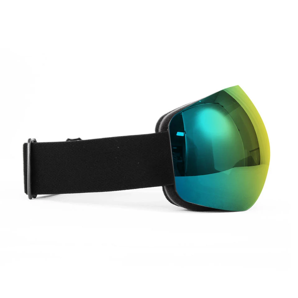 Side view of SK-Y692 goggle highlighting the triple-layer face foam and adjustable silicone strap
