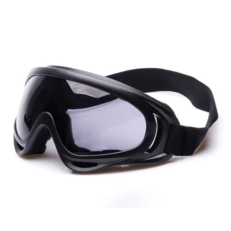 Side profile of the TA-J001 goggle highlighting the ventilated frame and TPU construction