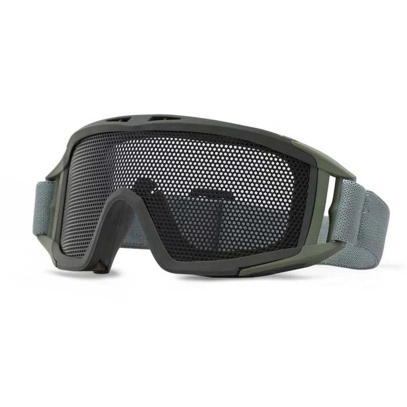 TA-RK002 military goggle fitted under a tactical helmet