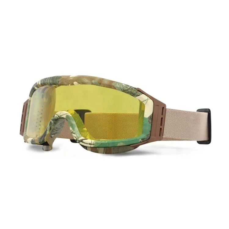 TA-RK003 goggle shown with clear, smoke, and amber interchangeable lenses