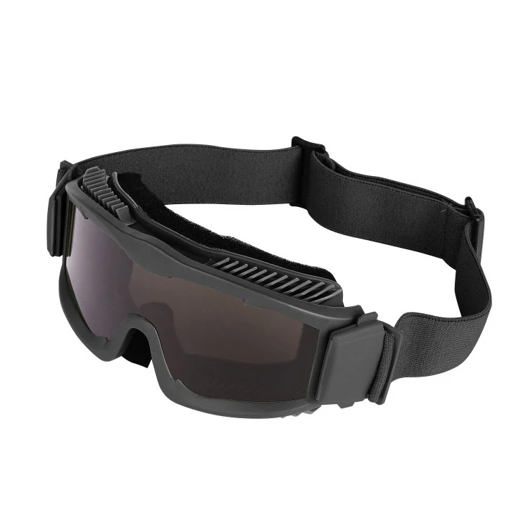 TA-RK006 military goggle fitted under a tactical helmet