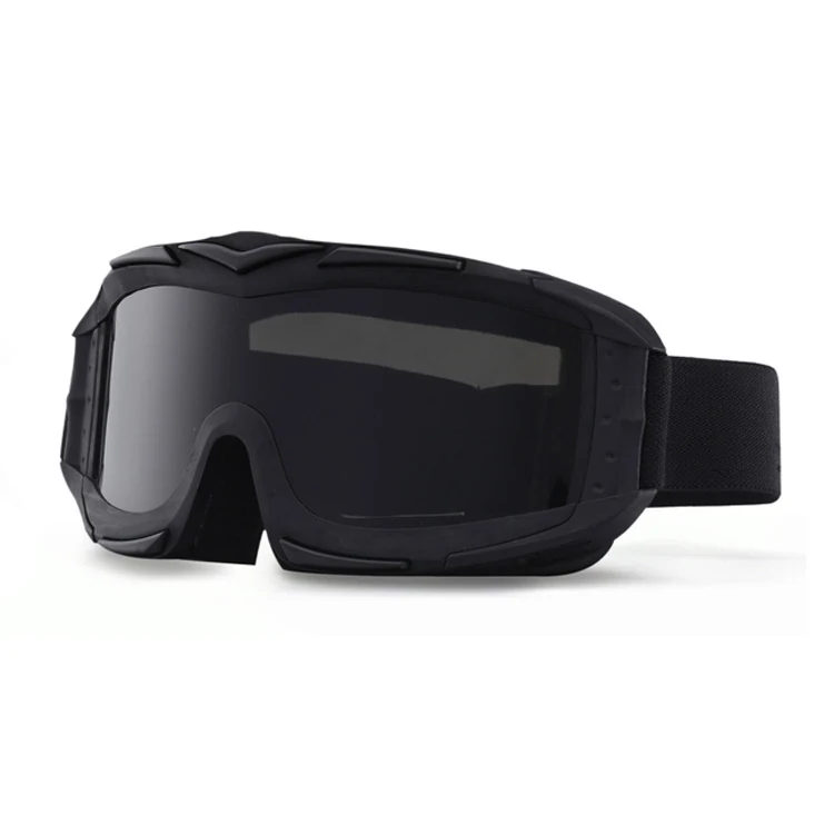 Side profile of the TA-RK012 goggle highlighting the ventilated frame and adjustable elastic strap