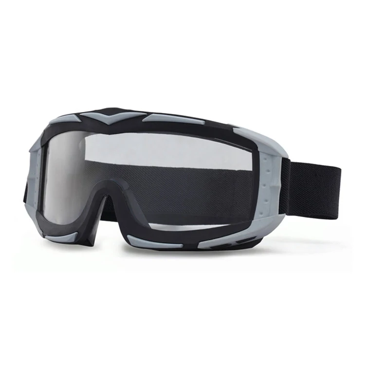 TA-RK012 tactical goggle fitted under a standard military helmet