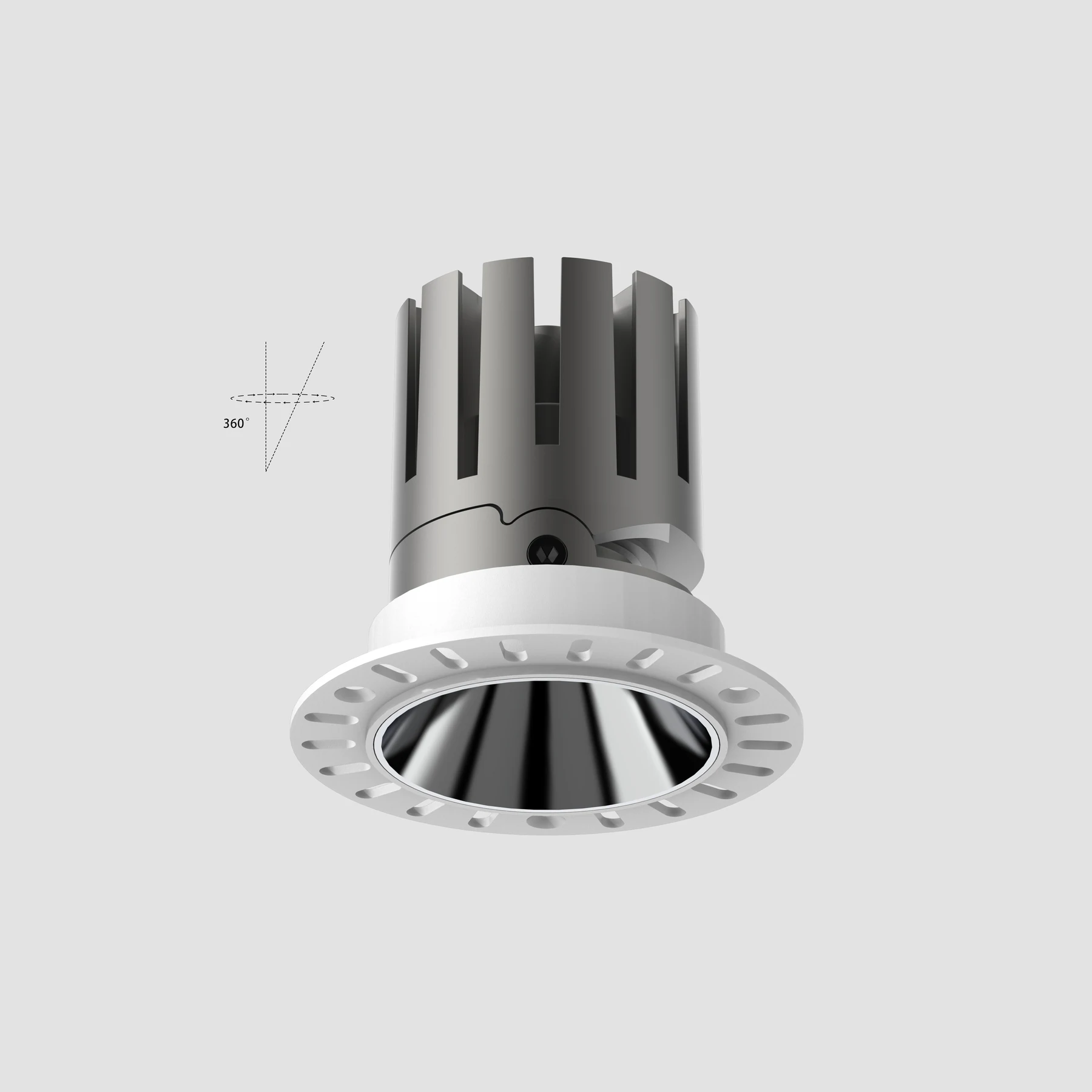 WA01-65-N trimless round led spotlight view 2