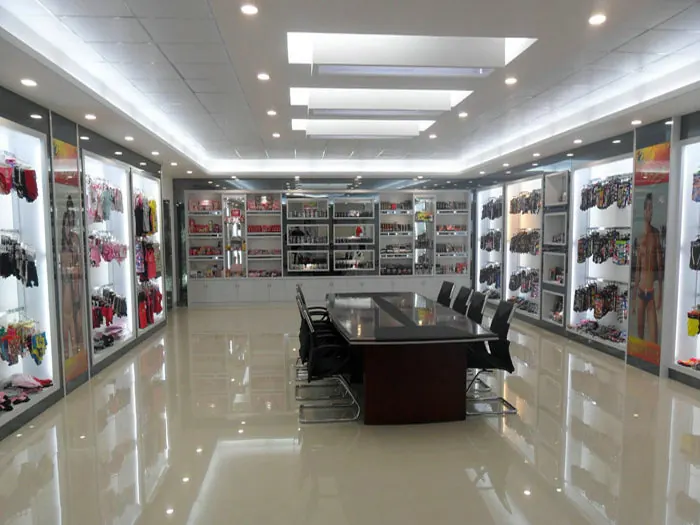 Partner factory showroom with sample garments