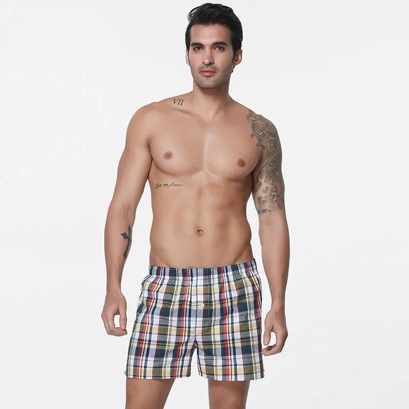 Wholesale Woven Cotton Boxer Shorts view 5