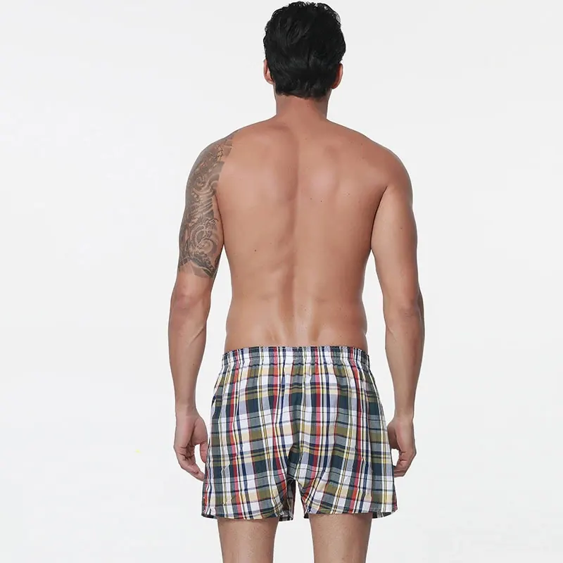 Woven cotton boxer shorts colour range