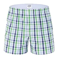 Woven cotton boxer shorts