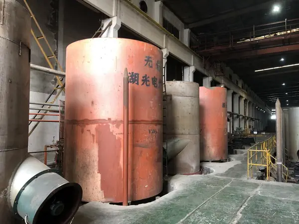 Bell type annealing furnaces at the Yongxin Wuxi plant