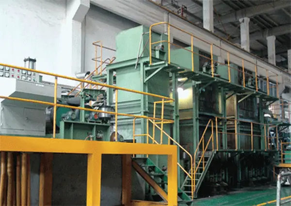 Chrome plating line producing chrome plated steel strip