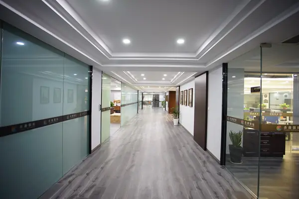 Office corridor connecting the administration and engineering departments
