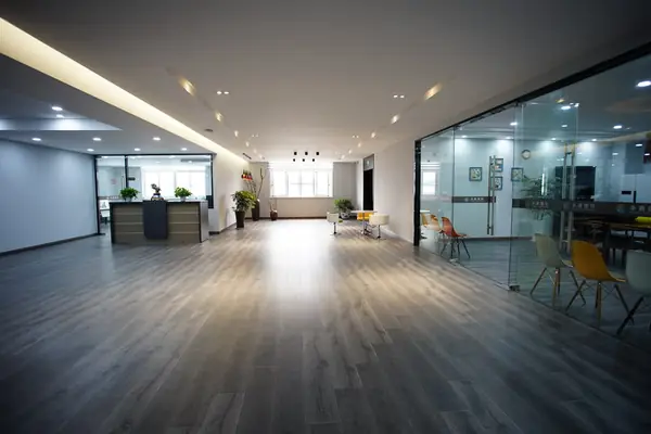 Reception hall and visitor area at the Wuxi plant