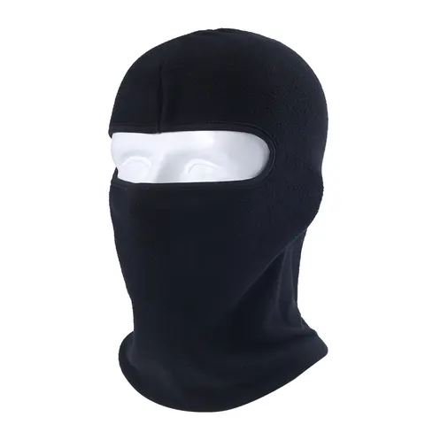 Balaclava Thermal Fleece Windproof Full Face Mask Black view 3