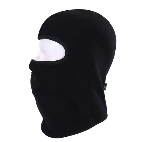 Balaclava Windproof Thermal Fleece Full Face Black view 2