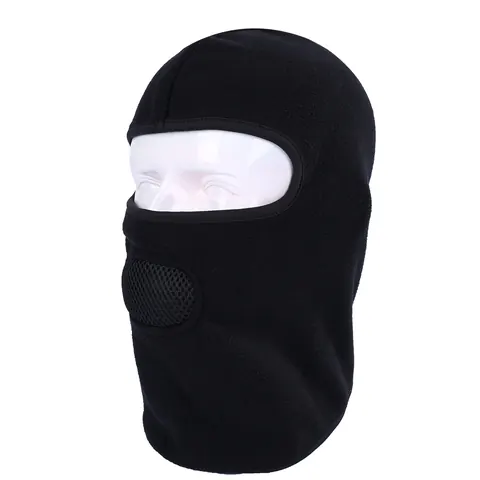 Balaclava Windproof Thermal Fleece Full Face Black view 3