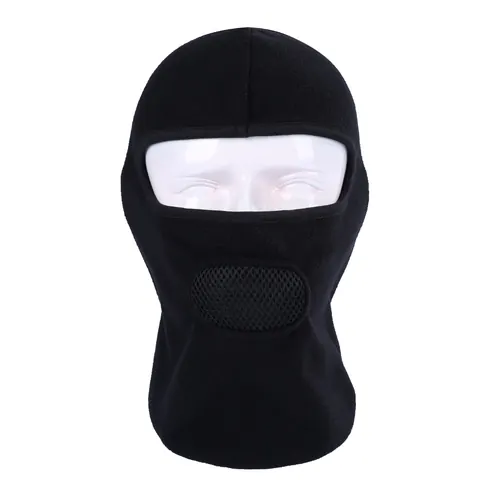 Balaclava Windproof Thermal Fleece Full Face Black