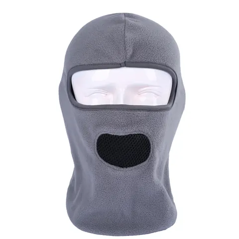 Balaclava Windproof Thermal Fleece Full Face Gray